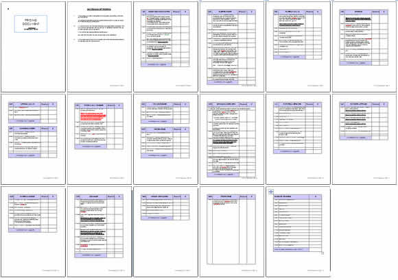 schedule of works pricing document for kennel design blueprints