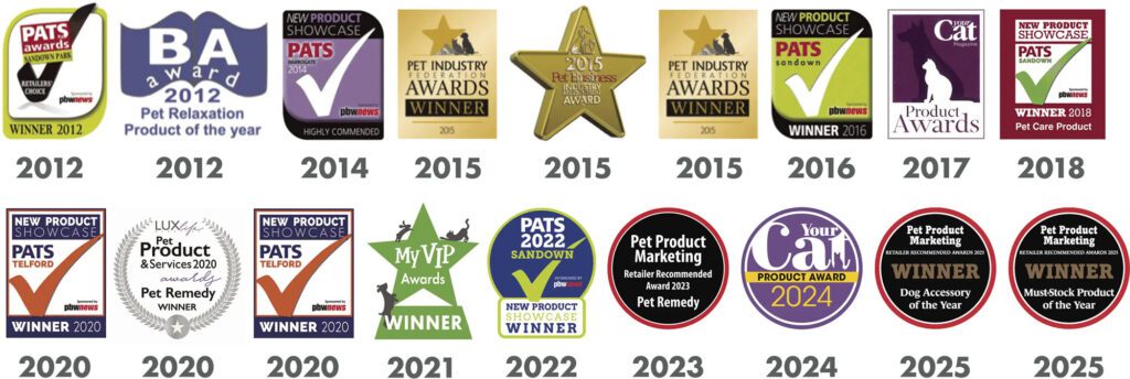 18 awards for Pet Remedy